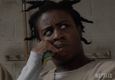 A Close Up Of A Woman 'S Face With Netflix Written On The Bottom GIF