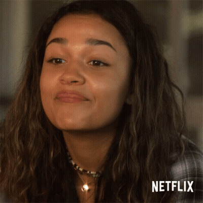 a close up of a woman 's face with netflix written on the bottom