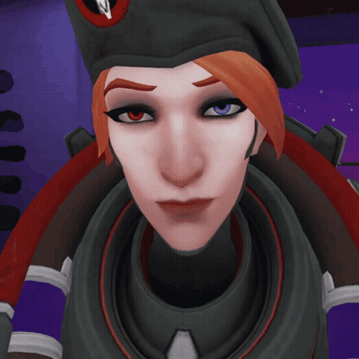 A Close Up Of A Woman 'S Face With Red Eyes GIF