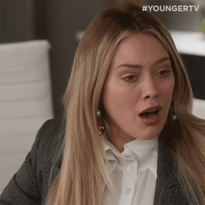 A Close Up Of A Woman 'S Face With The Hashtag Youngertv On The Bottom Right GIF