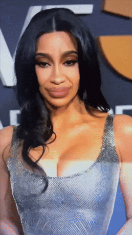 A Close Up Of A Woman 'S Face With The Letter V Visible GIF