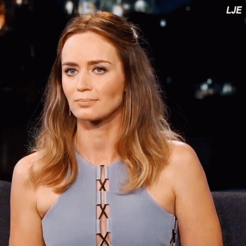 A Close Up Of A Woman 'S Face With The Letters Lje In The Corner GIF