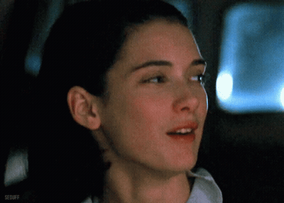 A Close Up Of A Woman 'S Face With The Word Seduff On The Bottom Right Corner GIF