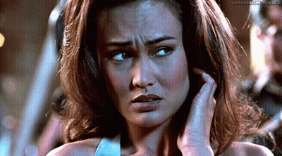 A Close Up Of A Woman 'S Face With The Word Sophie On The Bottom Right Corner GIF