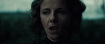 A Close Up Of A Woman 'S Face With The Words " Oh Please Do " On The Bottom GIF