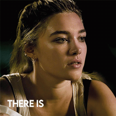 A Close Up Of A Woman 'S Face With The Words There Is Below It GIF