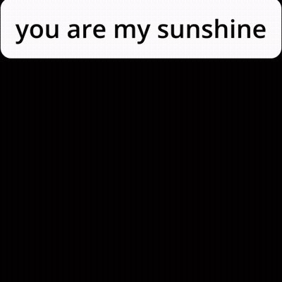 A Close Up Of A Woman 'S Face With The Words " You Are My Sunshine " Above Her GIF