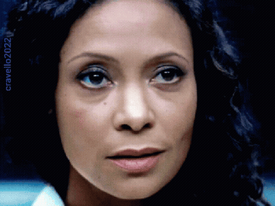 A Close Up Of A Woman 'S Face With The Year 2022 Visible GIF
