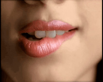 Woman Lips With Pink Lipstick GIF