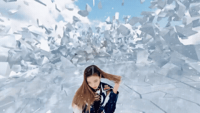 A Close Up Of A Woman Wearing A Jacket That Says Spotlight On It GIF