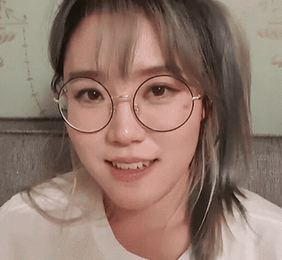 Woman Smiling With Glasses GIF