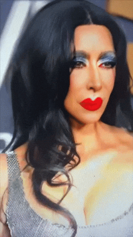 A Close Up Of A Woman With Red Lips GIF