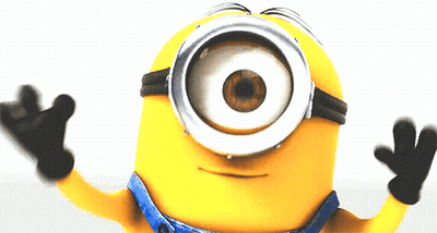 A Close Up Of A Yellow Minion With A Big Eye GIF