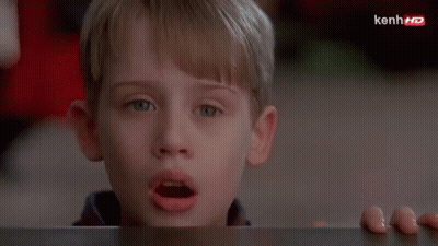 A Close Up Of A Young Boy 'S Face With The Words Kenh Hd On The Bottom Right GIF