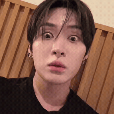 A Close Up Of A Young Man Making A Funny Face . GIF