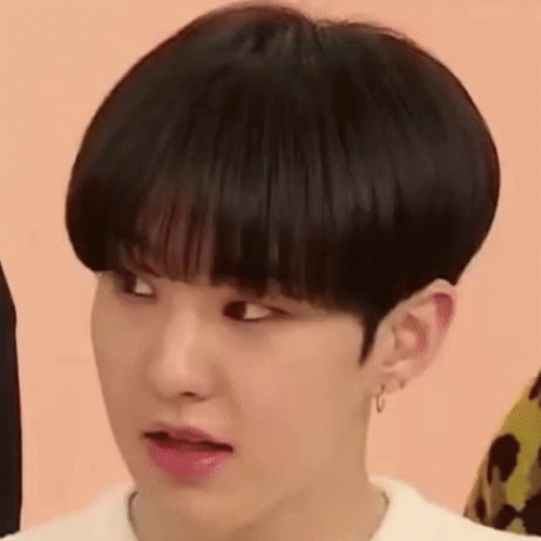 A Close Up Of A Young Man Making A Funny Face With His Mouth Open . GIF