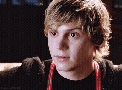A Close Up Of A Young Man 'S Face With The Caption Coprolighi.tumblr Below It GIF
