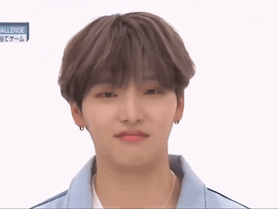 A Close Up Of A Young Man 'S Face With The Word Challenge On The Bottom GIF