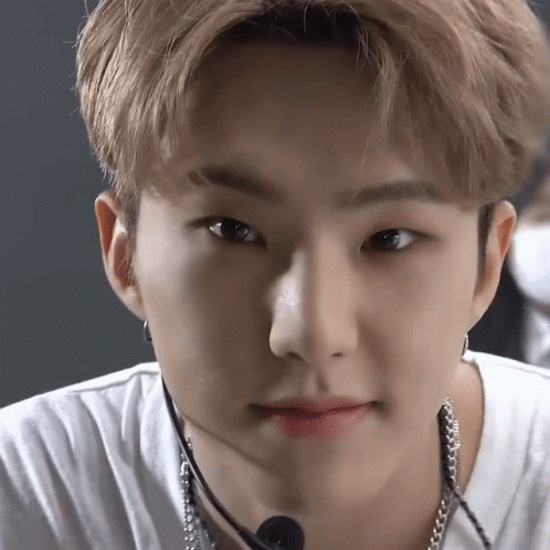 A Close Up Of A Young Man Wearing A Microphone GIF