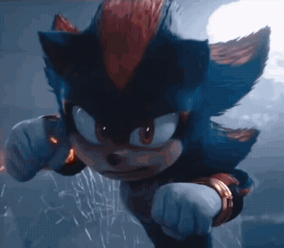 A Close Up Of Shadow The Hedgehog From The Movie Sonic The Hedgehog GIF