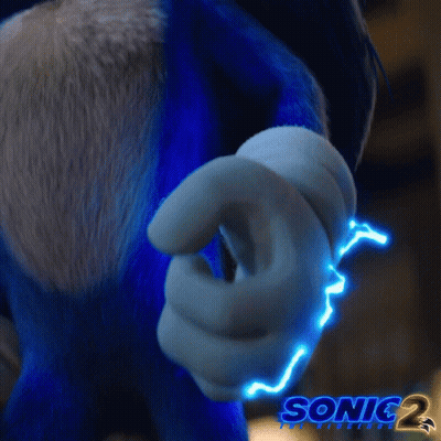 A Close Up Of Sonic The Hedgehog 'S Hand With Sonic 2 Written On The Bottom GIF