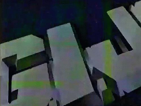 A Close Up Of The Letters E And J On A Blue Background GIF