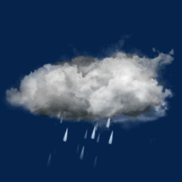 A Cloud With Lightning Strikes And Rain Coming Out Of It GIF