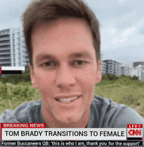 A Cnn Breaking News Report About Tom Brady GIF