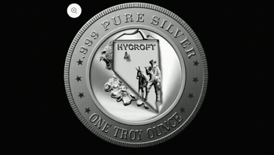 A Coin That Says 999 Pure Silver One Troy Ounce On It GIF