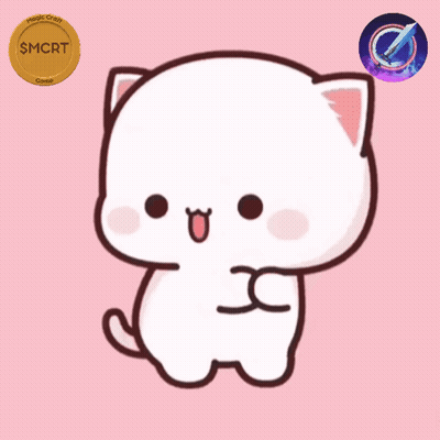 A Coin That Says Smcrt On It Next To A Cartoon Cat GIF