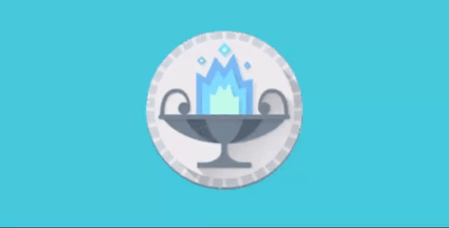 A Coin With A Flame In It And The Word Tails On The Bottom GIF