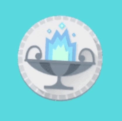A Coin With A Silhouette Of A Woman 'S Head And The Word Heads Underneath GIF