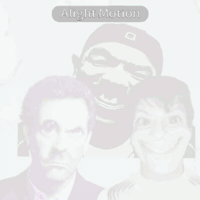 A Collage Of A Man And A Woman With The Words Alight Motion On Top GIF