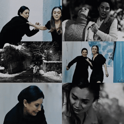 A Collage Of Black And White Images Of Women GIF