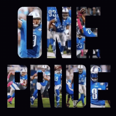 A Collage Of Football Players With The Words One Pride GIF