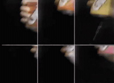 A Collage Of Images Of A Person Holding A Phone GIF