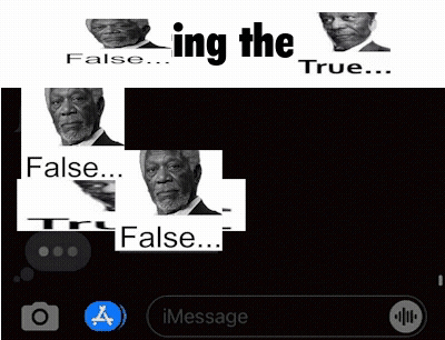 A Collage Of Images With The Words " False False True " GIF