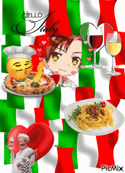 A Collage Of Images With The Words Giello Italy Written On The Top GIF