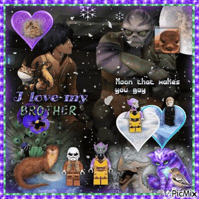 a collage of images with the words i love my brother