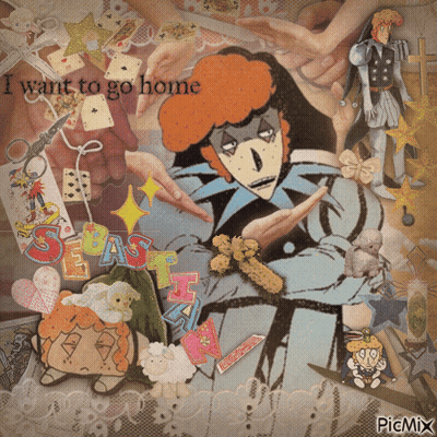 A Collage Of Images With The Words " I Want To Go Home " GIF
