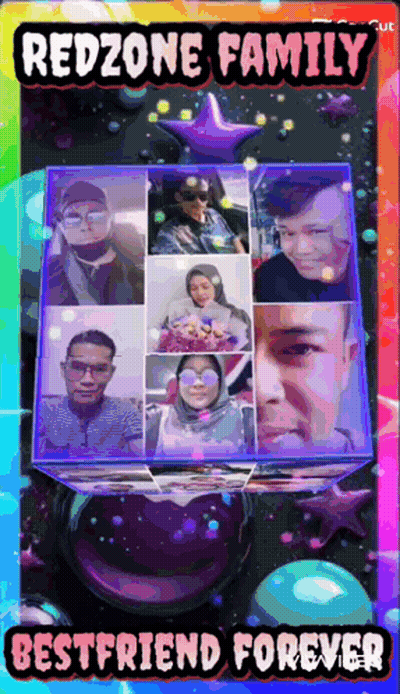 A Collage Of Photos With The Words Redzone Family Best Friend Forever GIF