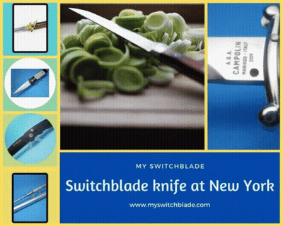 A Collage Of Pictures With The Words My Switchblade Switchblade Knife At New York At The Top GIF