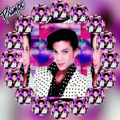 A Collage Of Prince 'S Faces With The Name Prince On The Bottom Right GIF