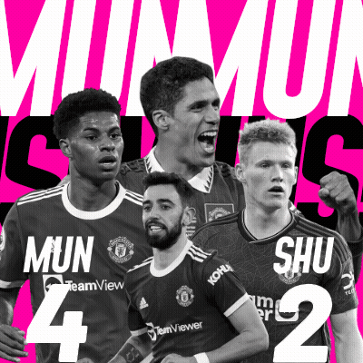A Collage Of Soccer Players With The Number 4 And 2 On Them GIF