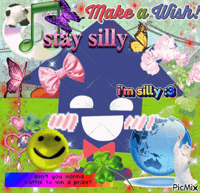 A Collage With A Smiley Face And The Words Make A Wish GIF