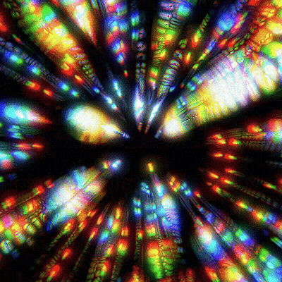 A Colorful Background With A Black Center And A Lot Of Lights GIF