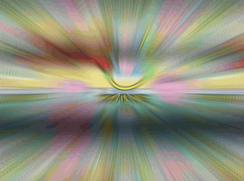 A Colorful Background With A Yellow Smiley Face In The Middle GIF