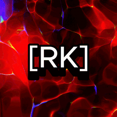A Colorful Background With The Word Rk On It GIF