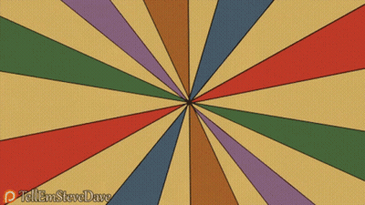 A Colorful Background With The Words " Dollar Shave Power Hour " On It GIF