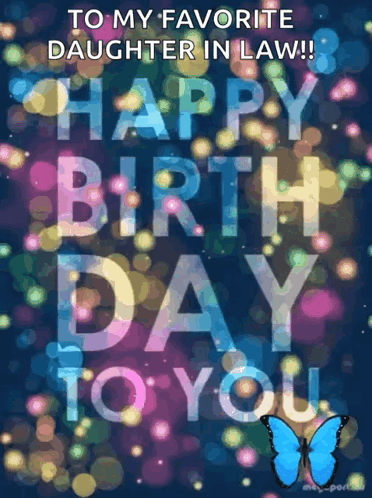 A Colorful Birthday Card For A Daughter In Law GIF